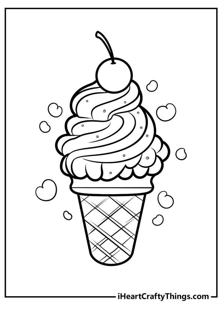 Ice Cream Coloring Pages 100 Free Printables