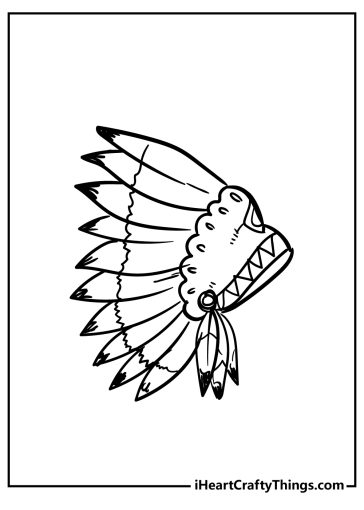 Native American Coloring Pages (100% Free Printables)