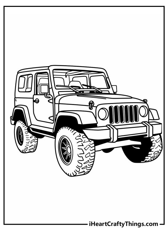 Jeep Coloring Pages (100% Free Printables)