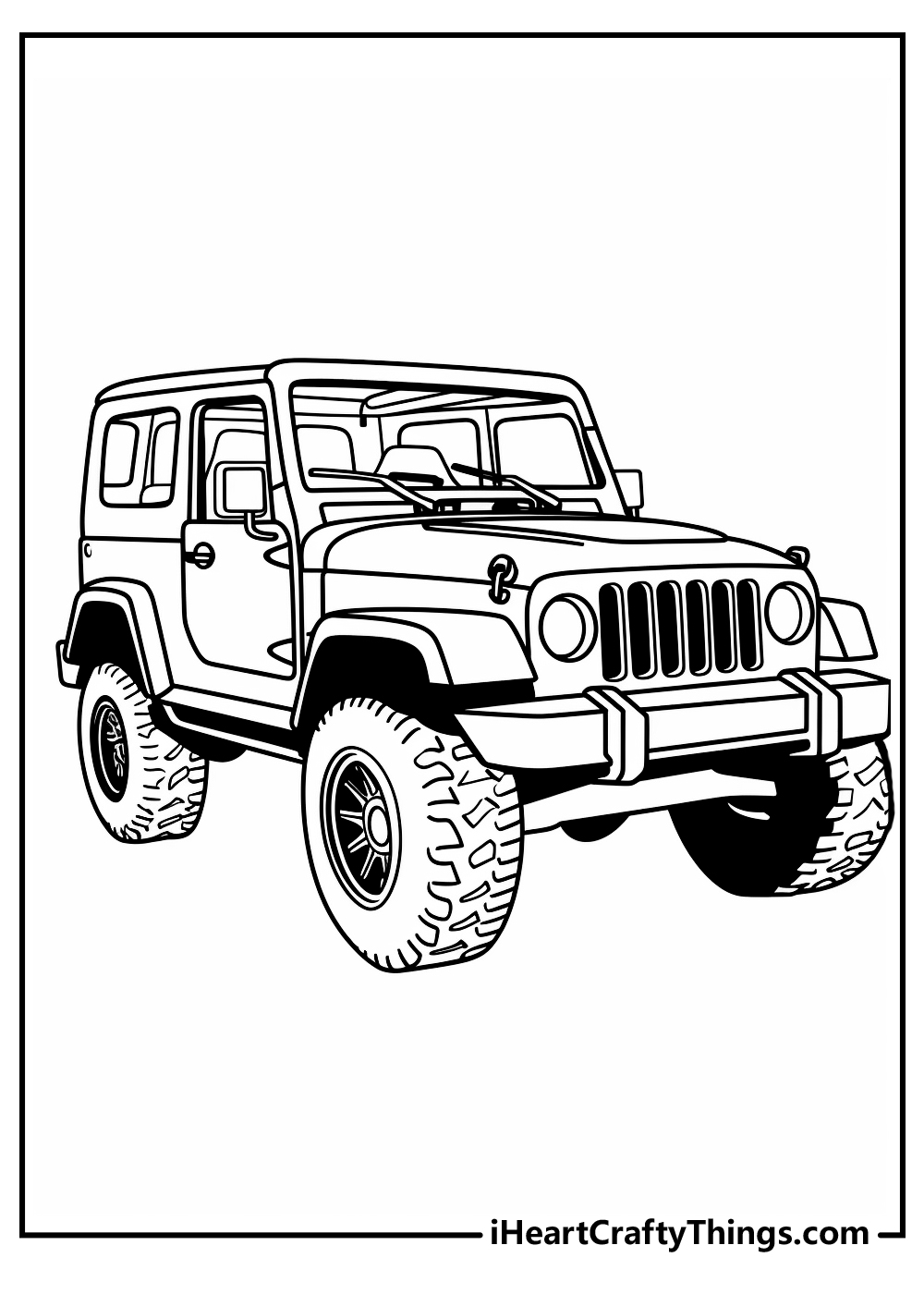 jeep coloring pages