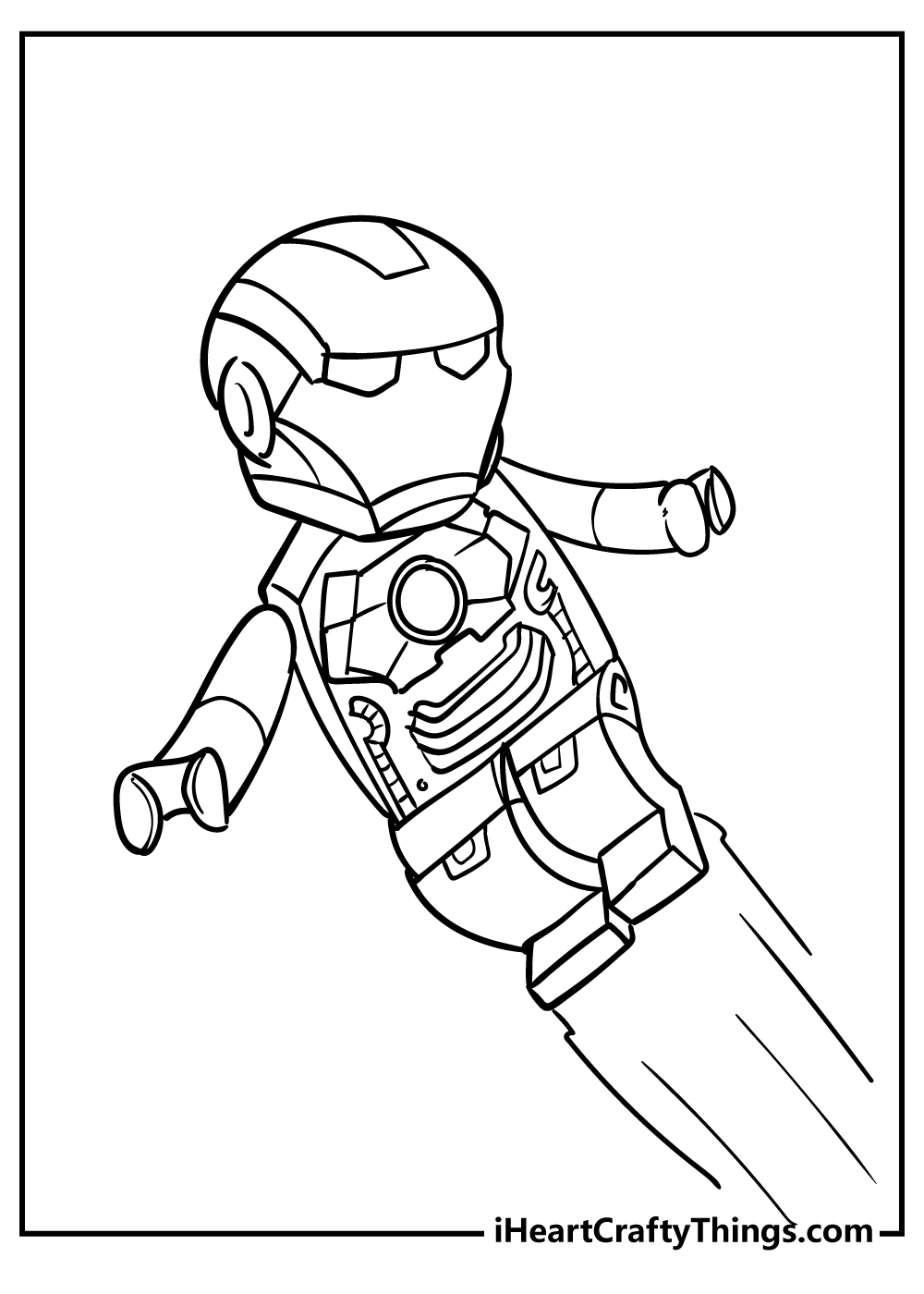 Lego Avengers Easy Coloring Pages