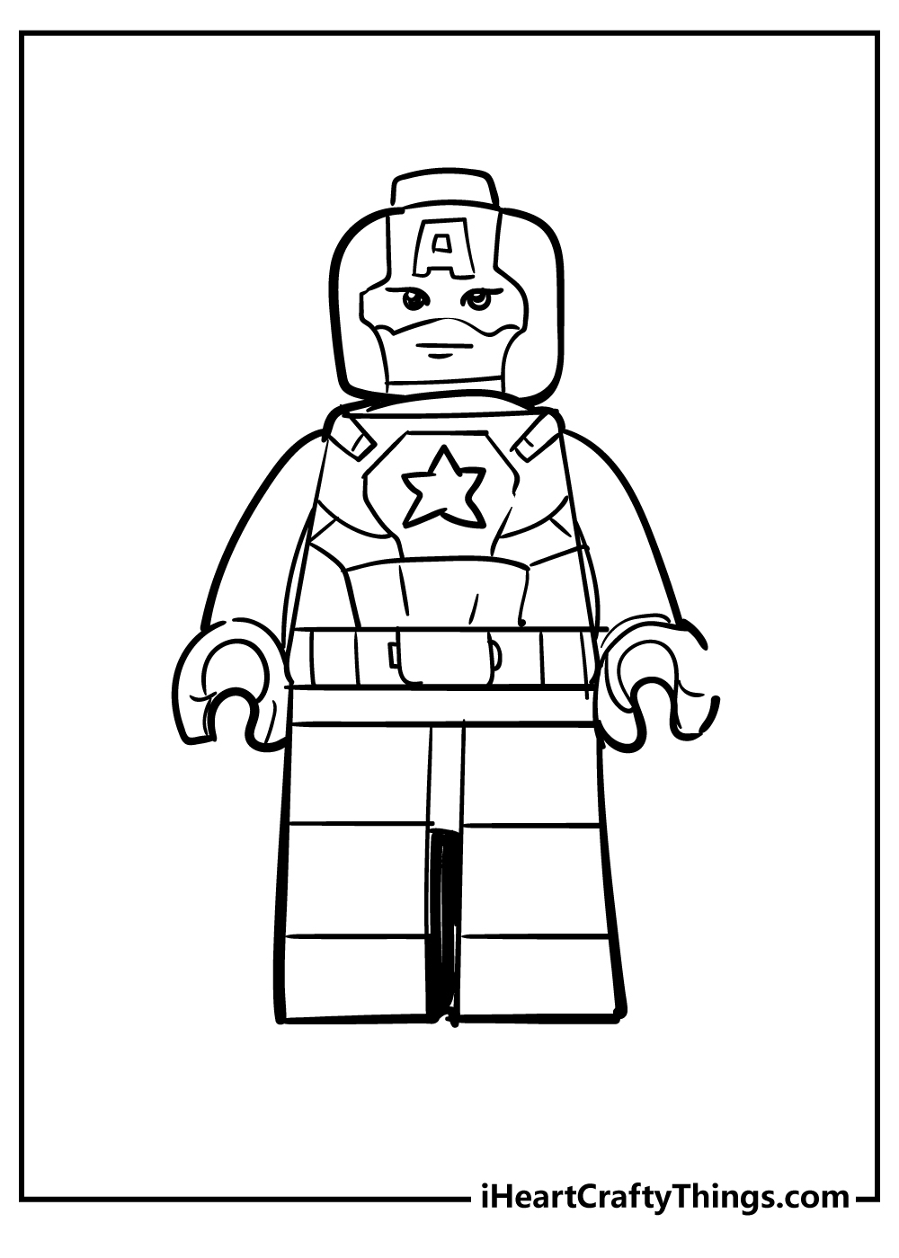 Lego Avengers Coloring Pages for preschoolers free printable