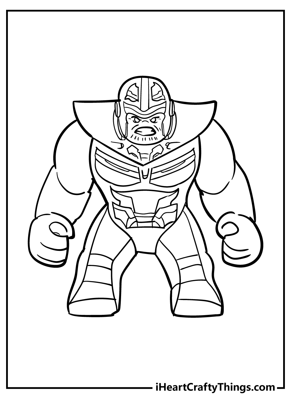 Lego Avengers Coloring Book for kids free printable