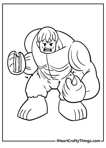 Lego Avengers Coloring Pages free printable
