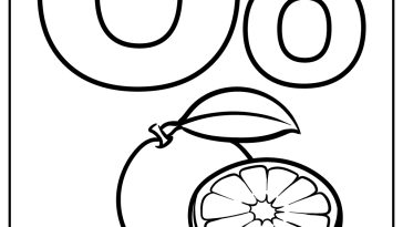 Letter O Coloring Pages free printable
