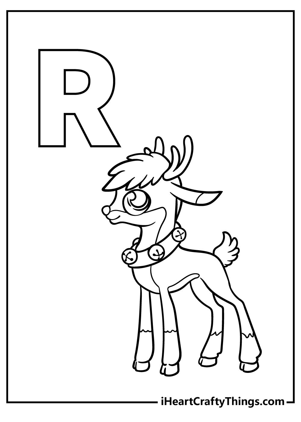 r is for coloring page