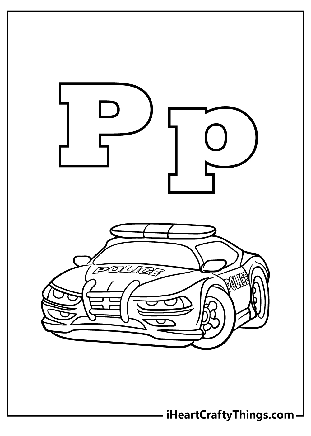 Letter P Coloring Pages free pdf download