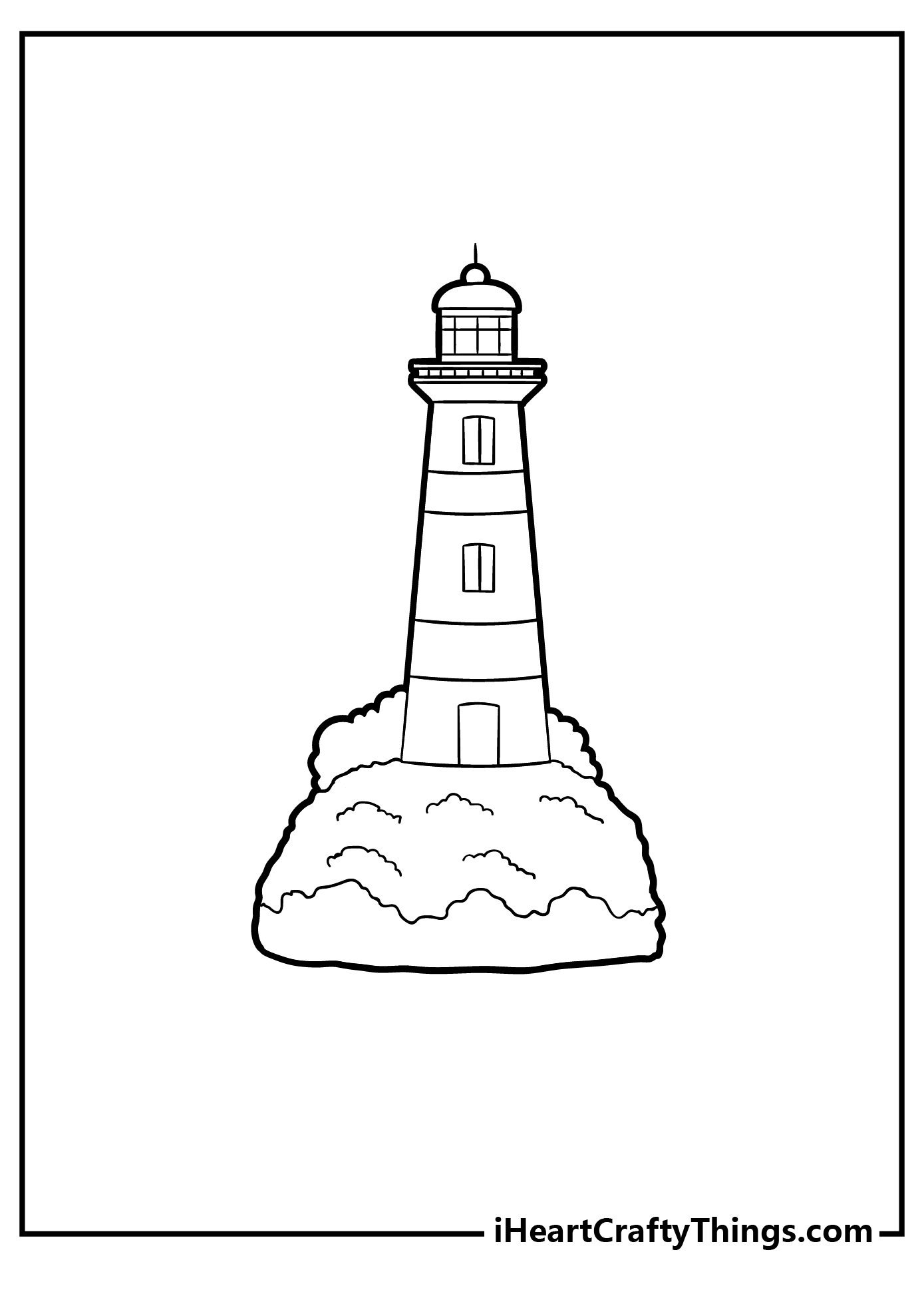 Lighthouse Coloring Pages for preschoolers free printable