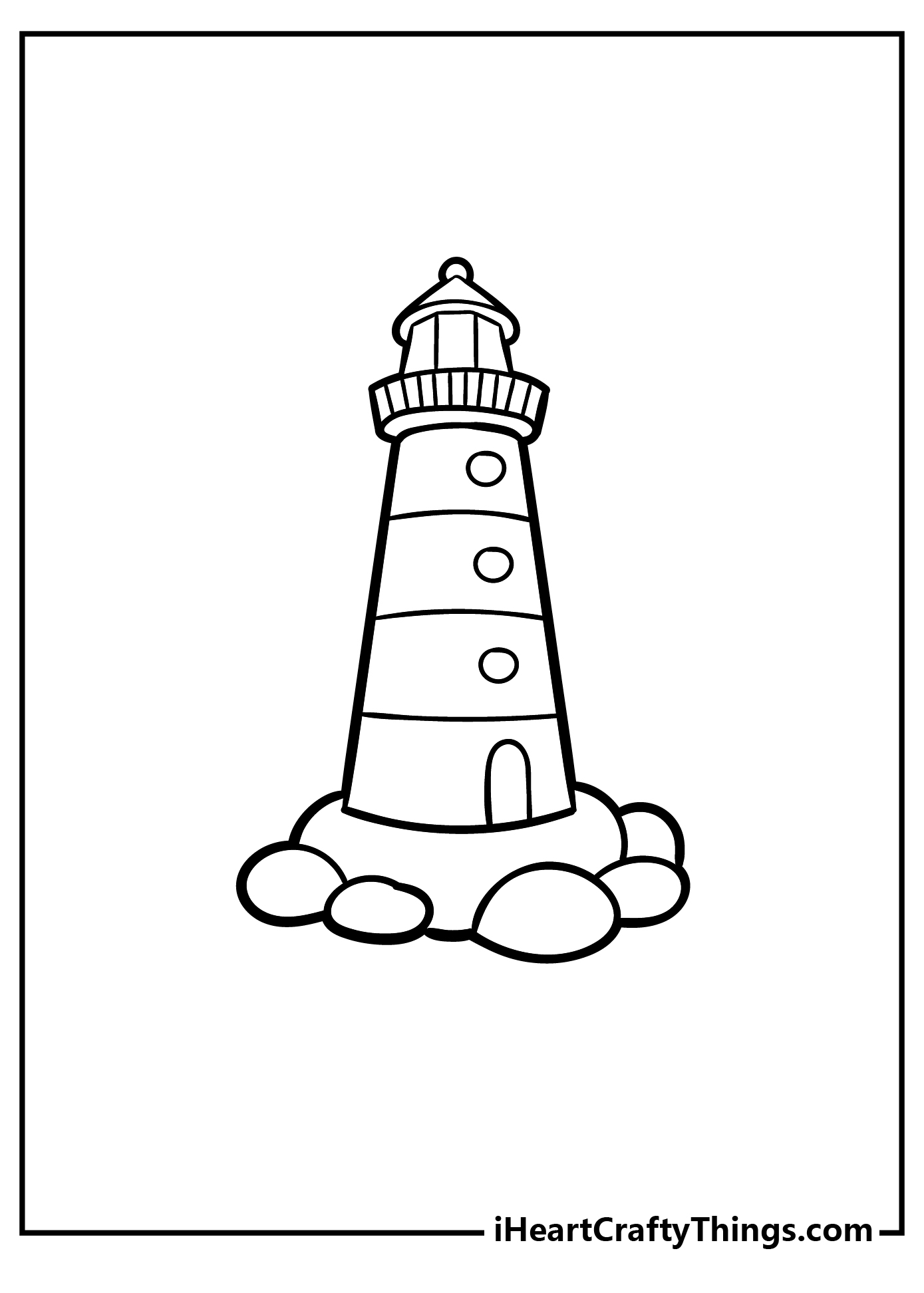 Lighthouse Coloring Sheet for children free download