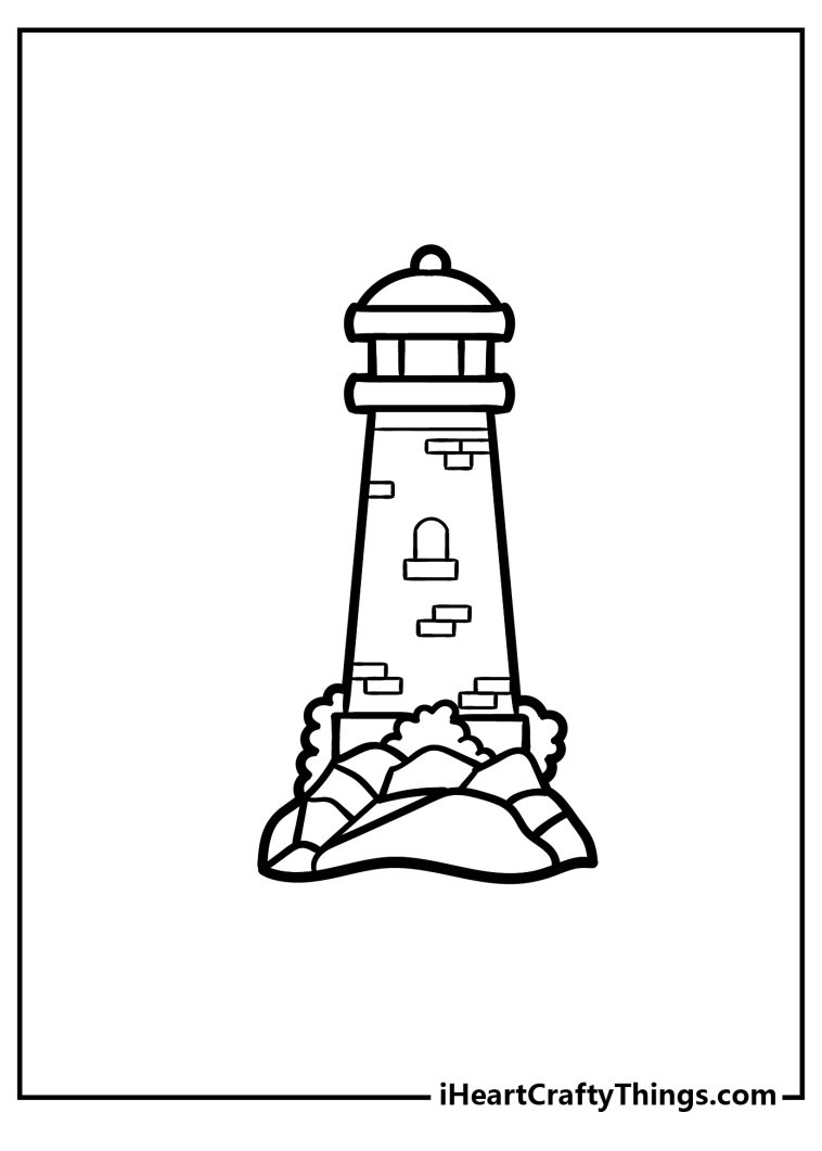 Printable Lighthouse Coloring Pages (Updated 2023)