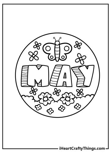 May Coloring Pages (100% Free Printables)