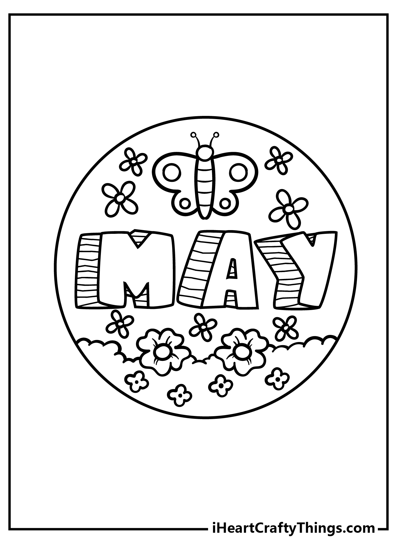 May Coloring Pages for kids free download