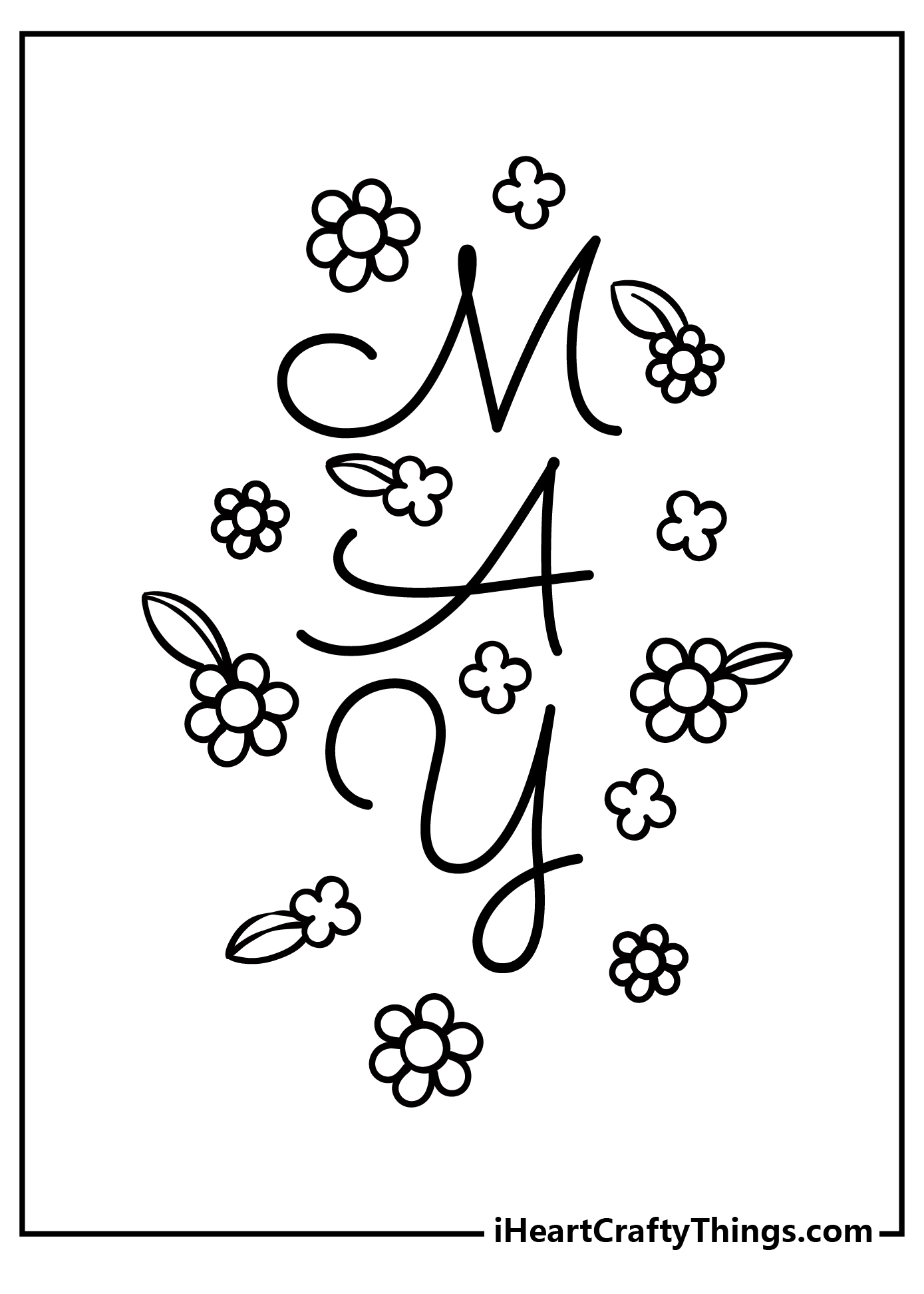 May Coloring Pages free pdf download