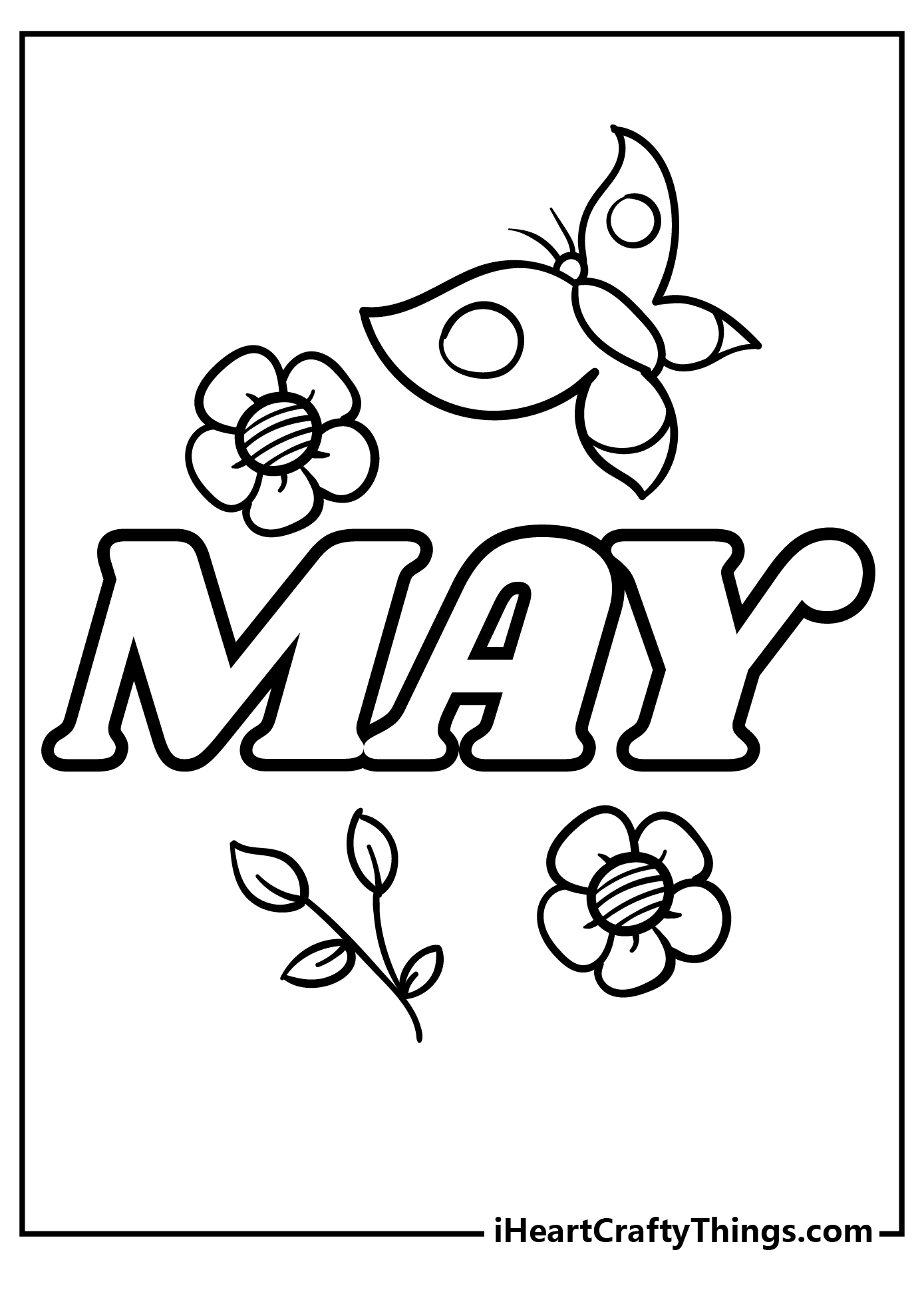 may coloring pages