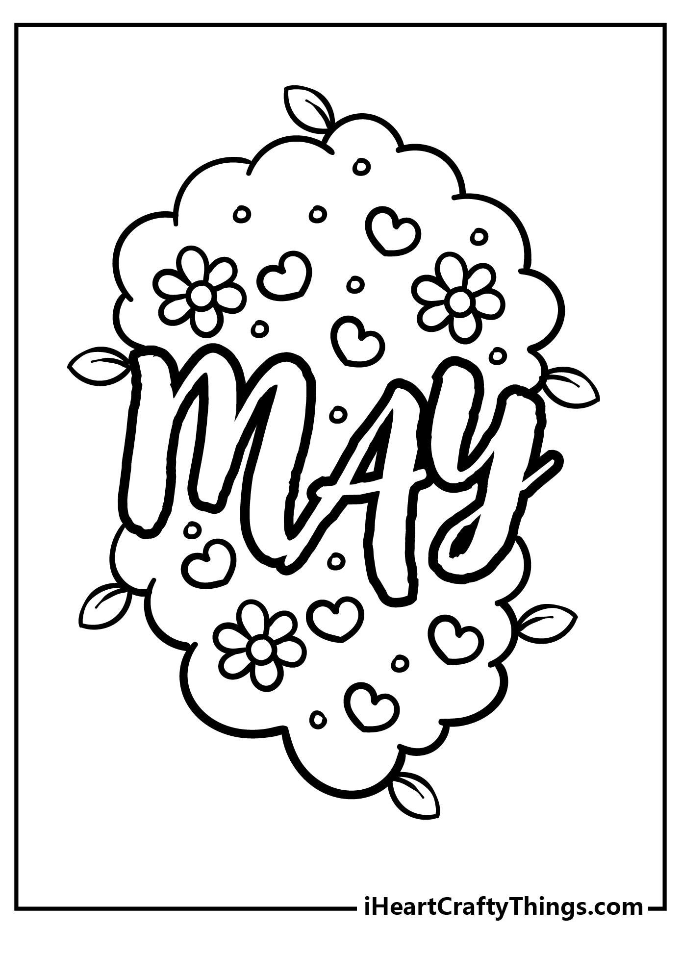 May Coloring Book for adults free download