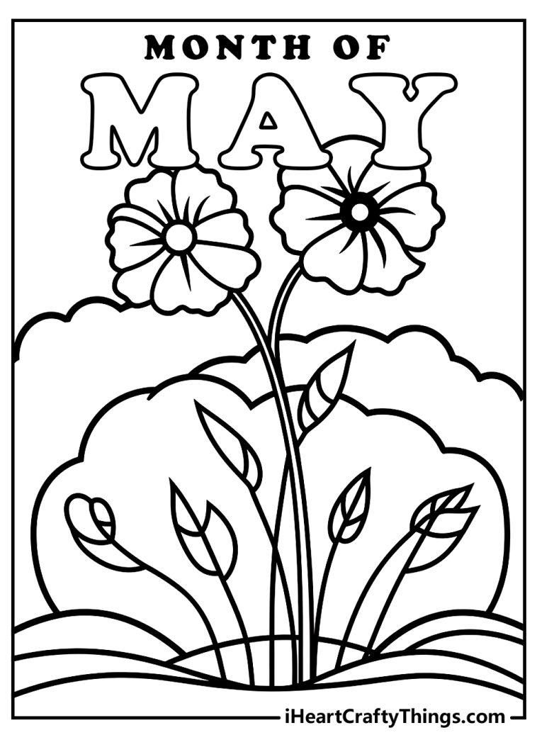 May Coloring Pages (100% Free Printables)