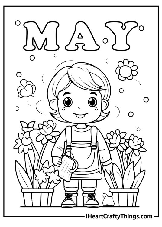 May Coloring Pages (100% Free Printables)