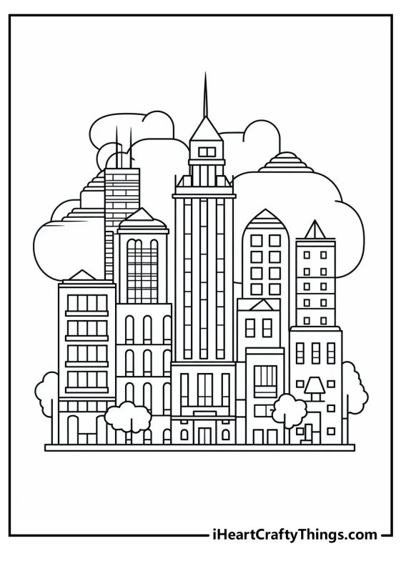 metropolis coloring pages for kids