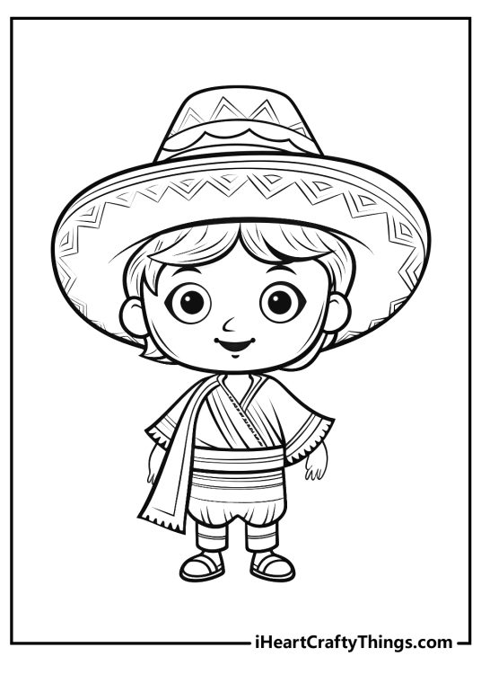 Mexican Coloring Pages (100% Free Printables)