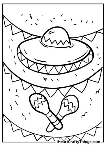 Mexican Coloring Pages free printable
