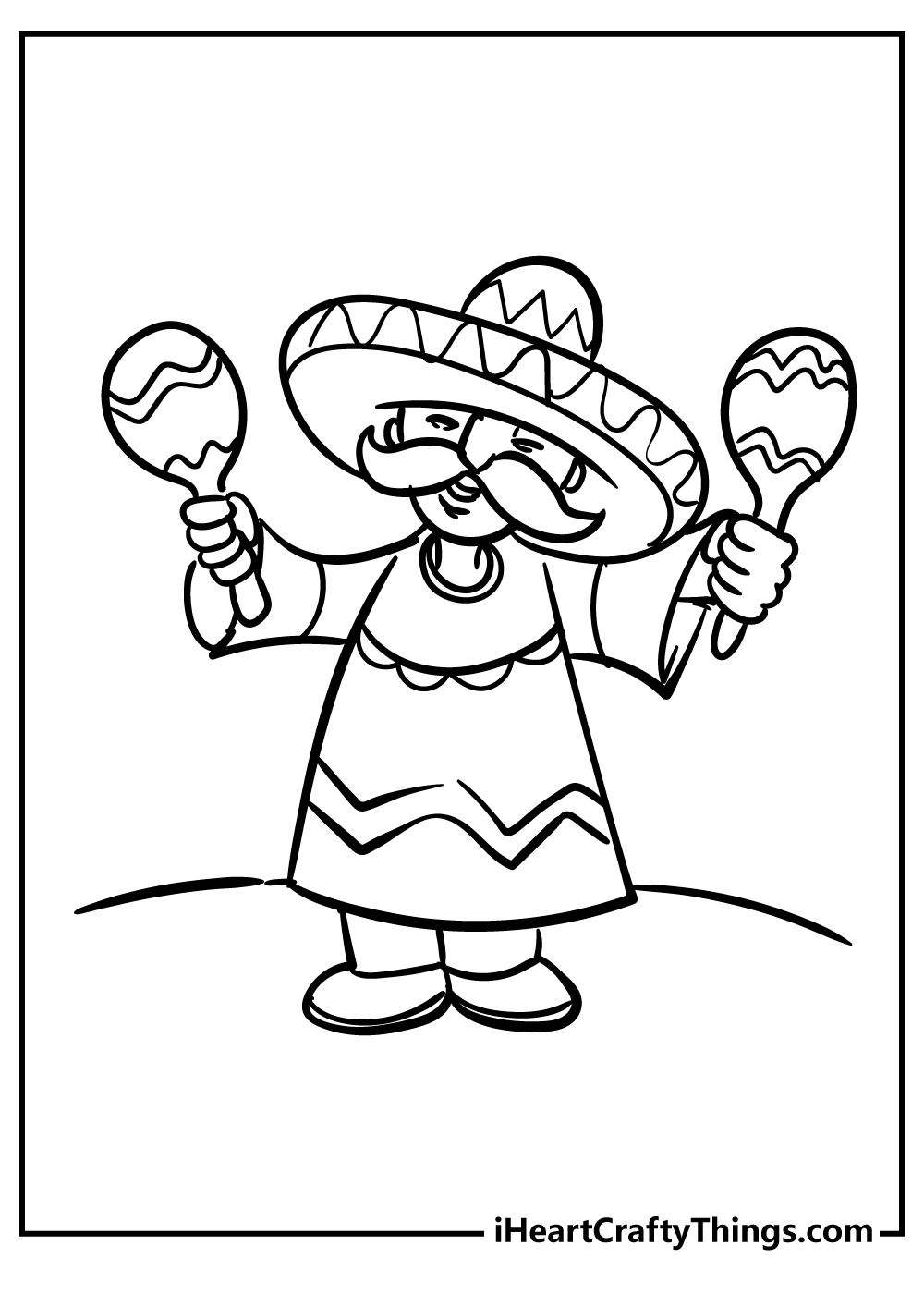 Mexican Coloring Pages for preschoolers free printable