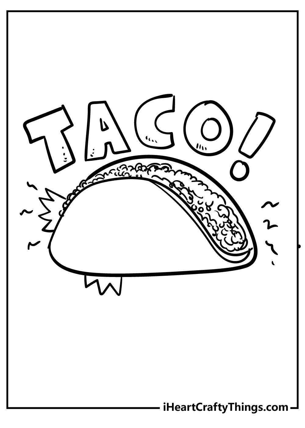 mexican restaurant coloring pages