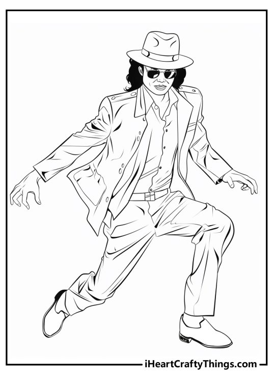 Michael Jackson Coloring Pages (100% Free Printables)