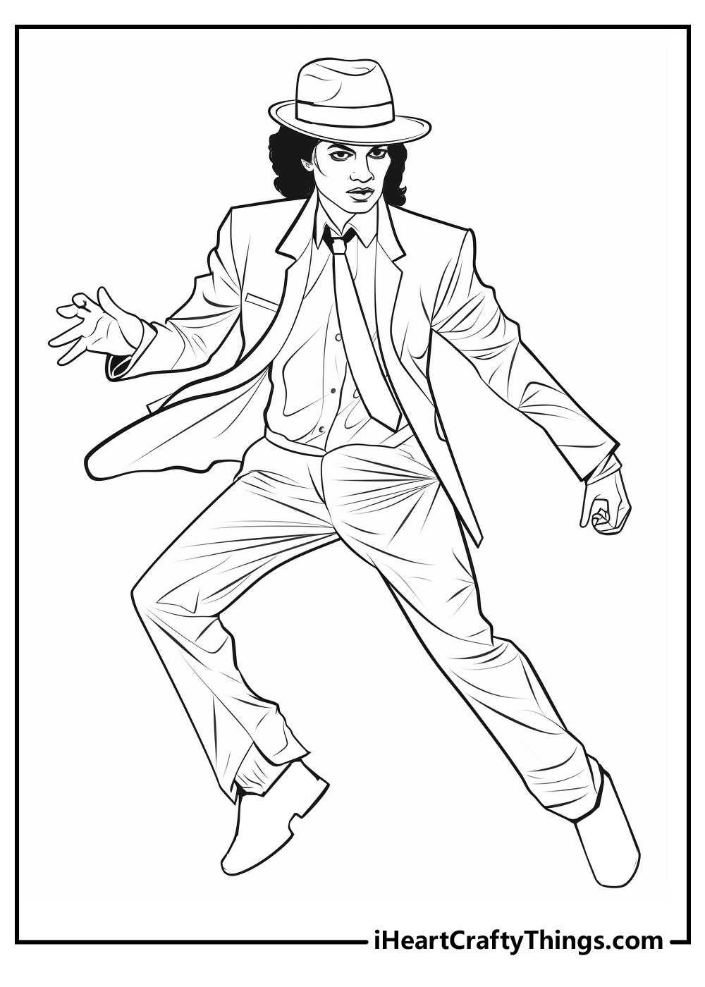 Michael Jackson coloring printable