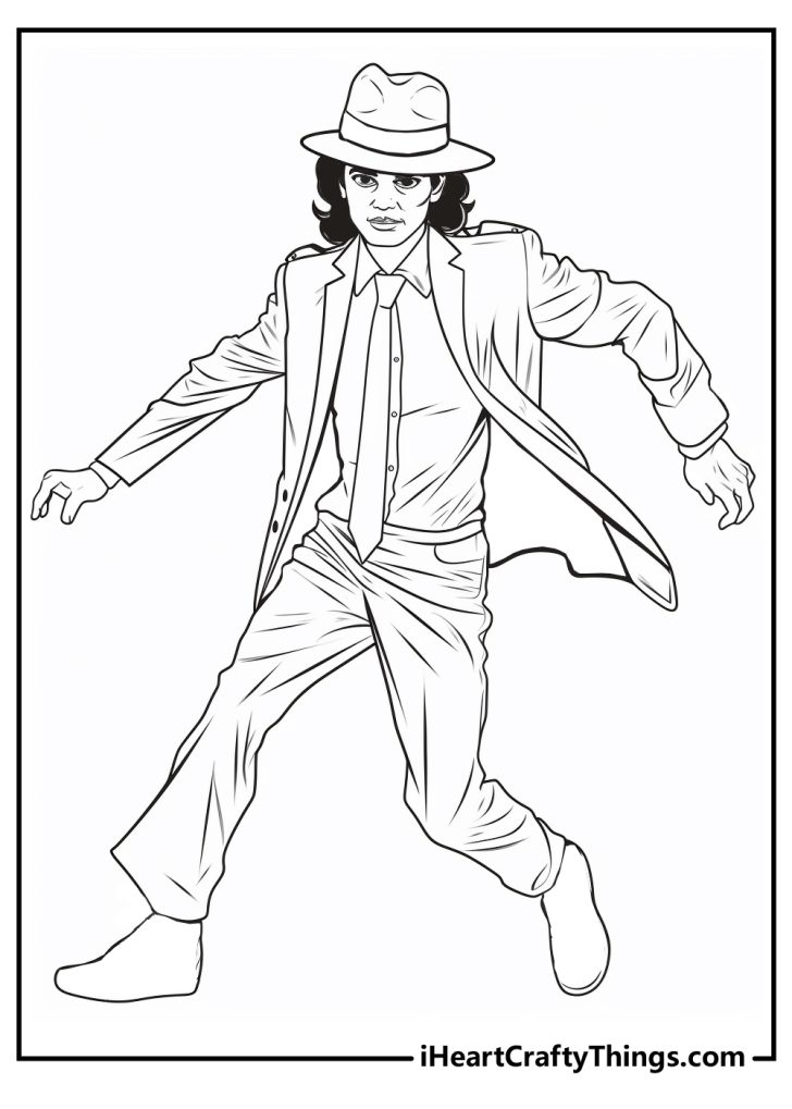 Michael Jackson Coloring Pages (100% Free Printables)