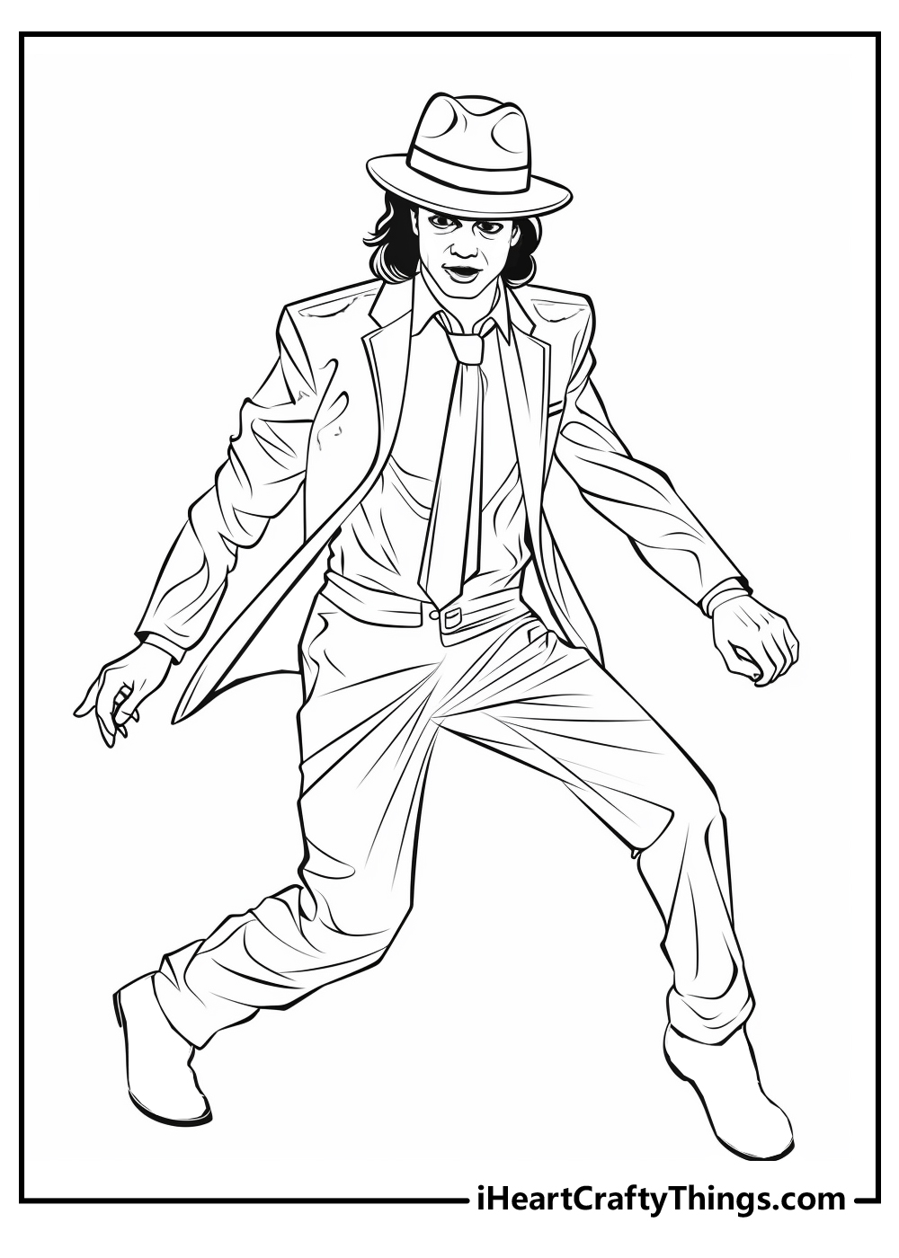 realistic Michael Jackson coloring pages