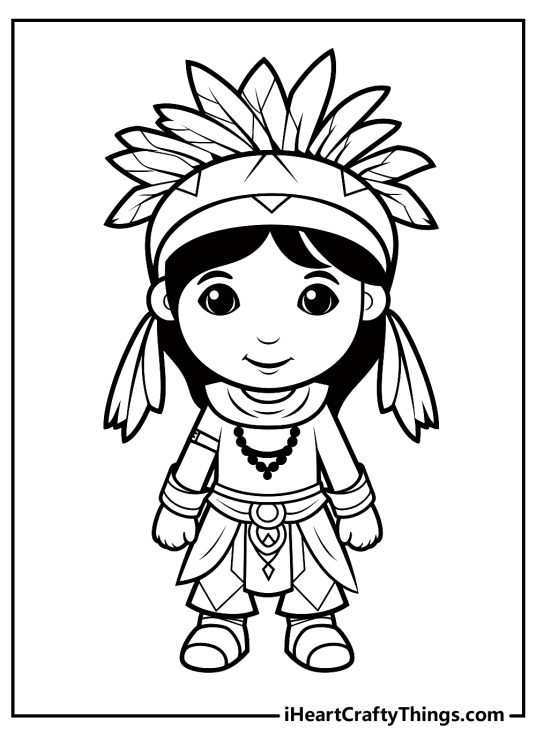 Native American coloring pages