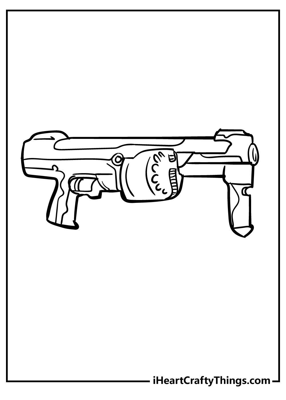 nerf gun coloring pages