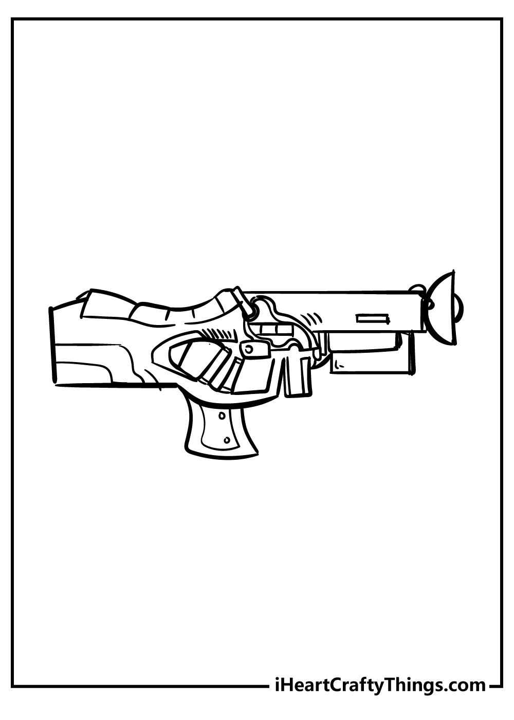 nerf gun coloring pages