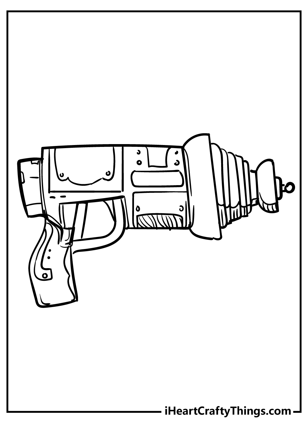 Nerf Gun Coloring Pages for preschoolers free printable