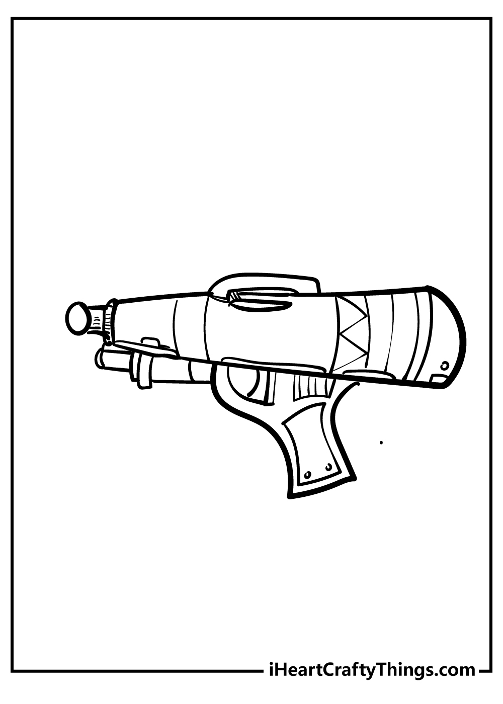 Nerf Gun Coloring Sheet for children free download