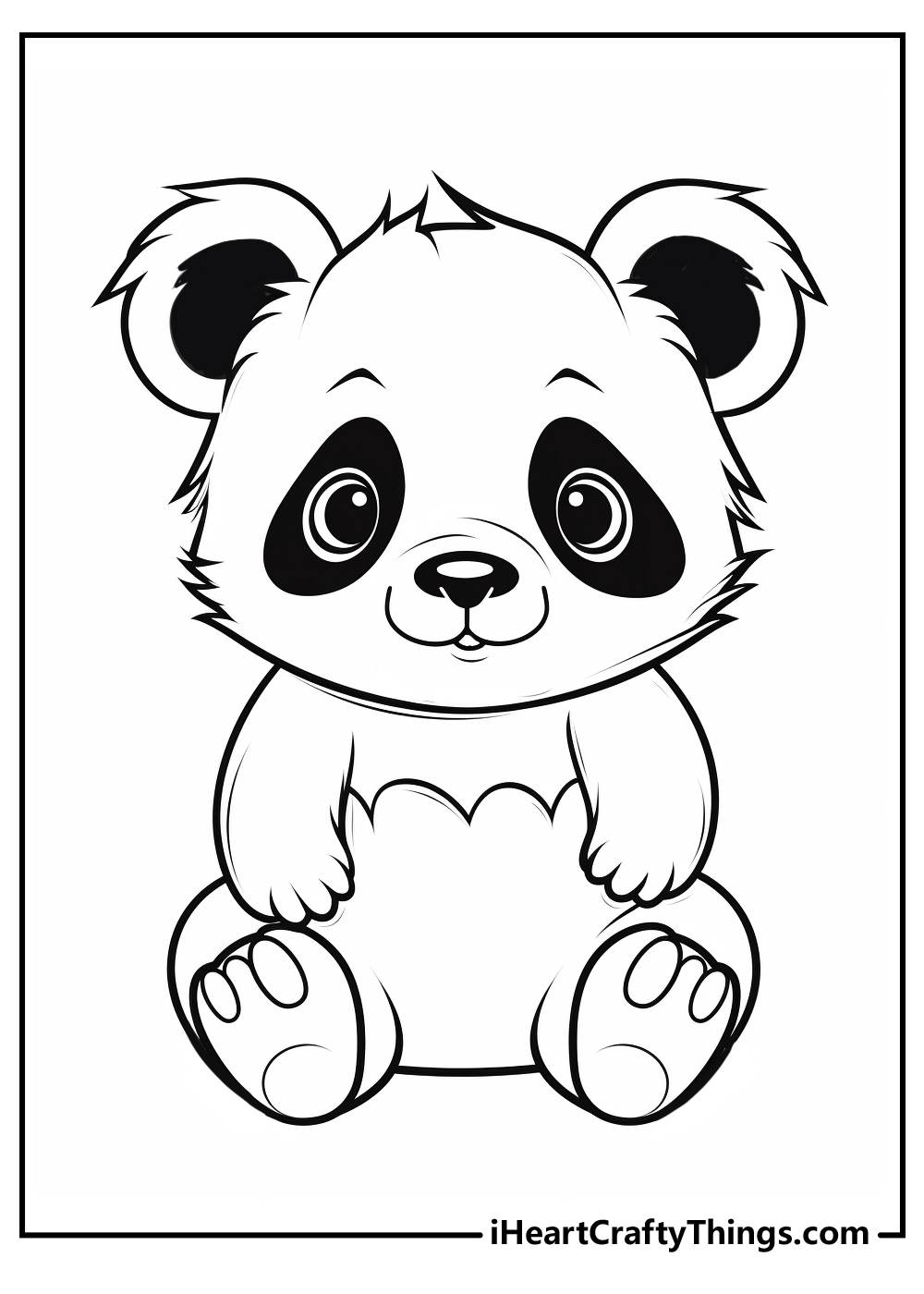 panda coloring pages for kids