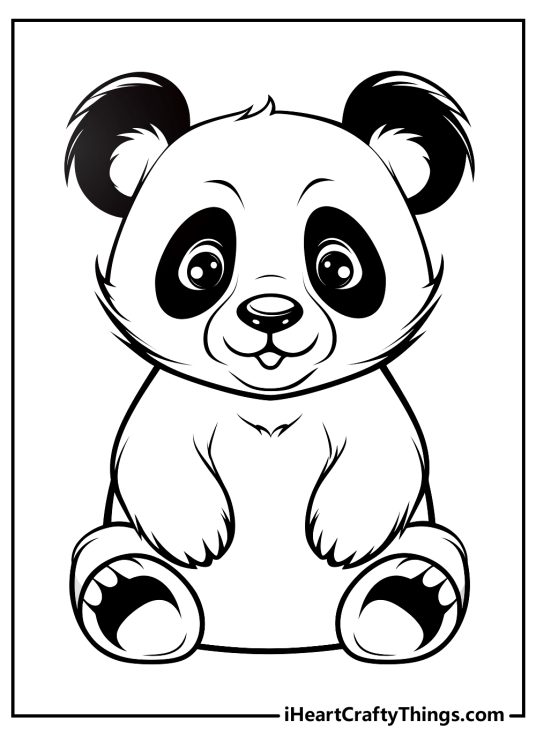Panda Coloring Pages (100% Free Printables)