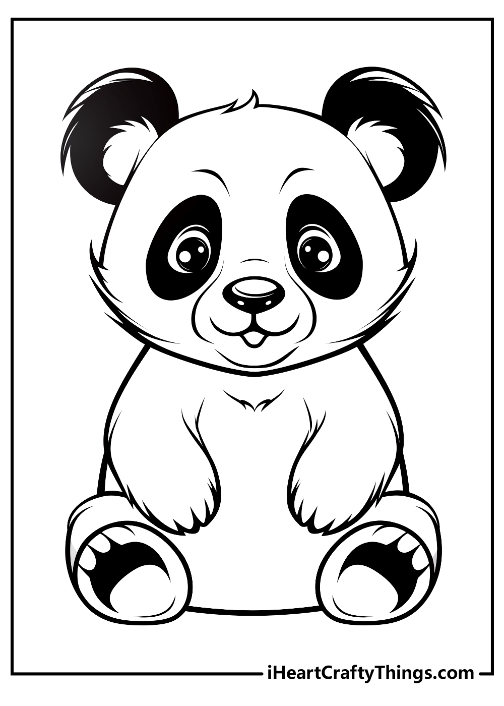 free panda coloring pages