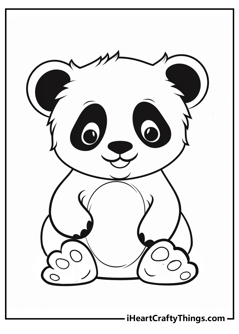 panda coloring printable for adults
