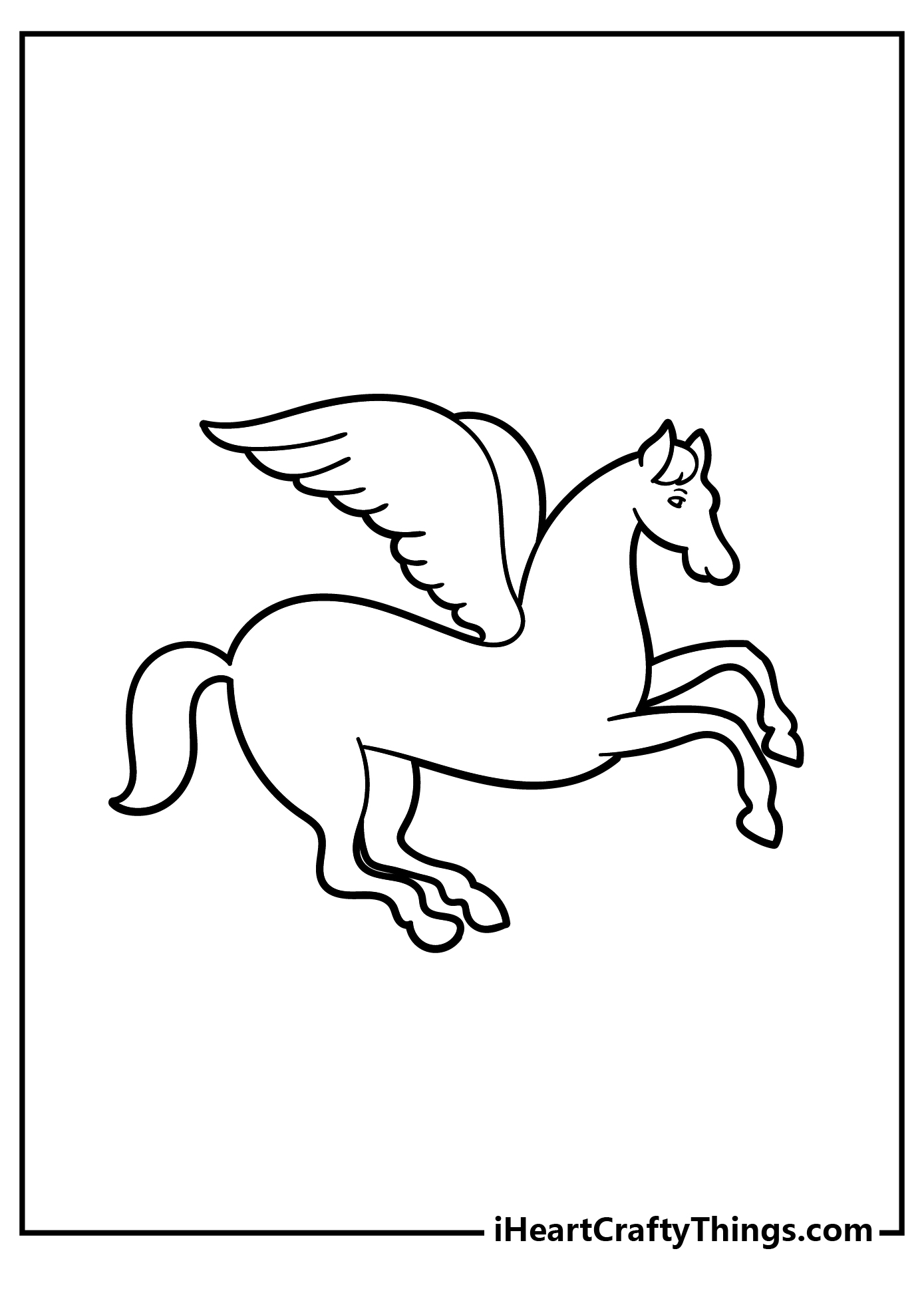 Pegasus Easy Coloring Pages