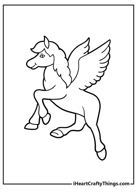 35 Pegasus Coloring Pages (100% Free Printables)