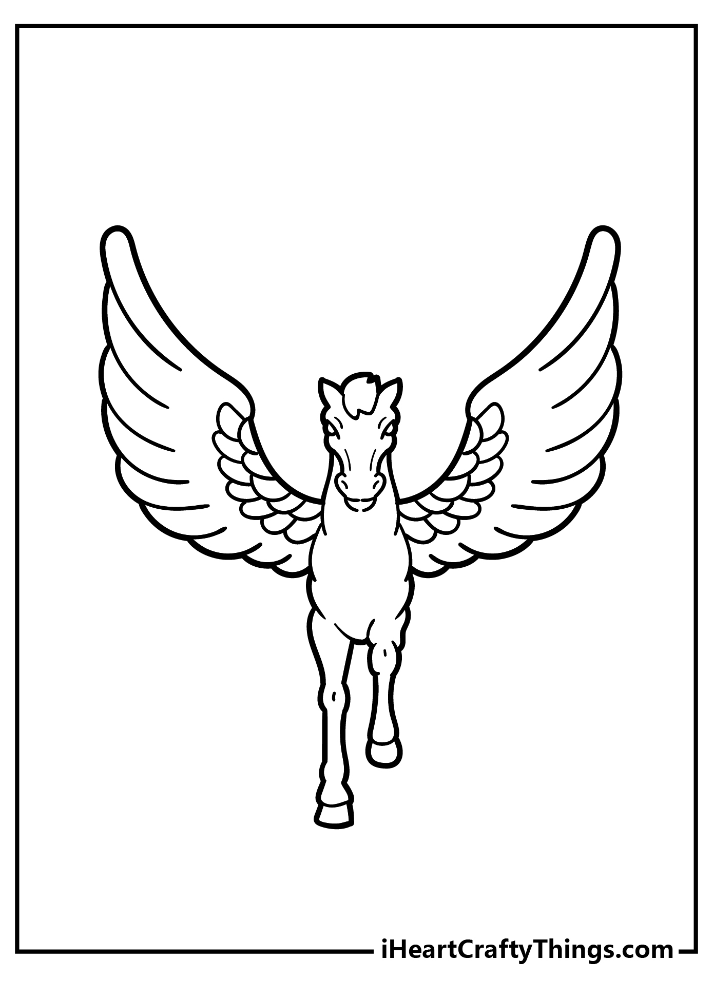 Pegasus Coloring Book for adults free download