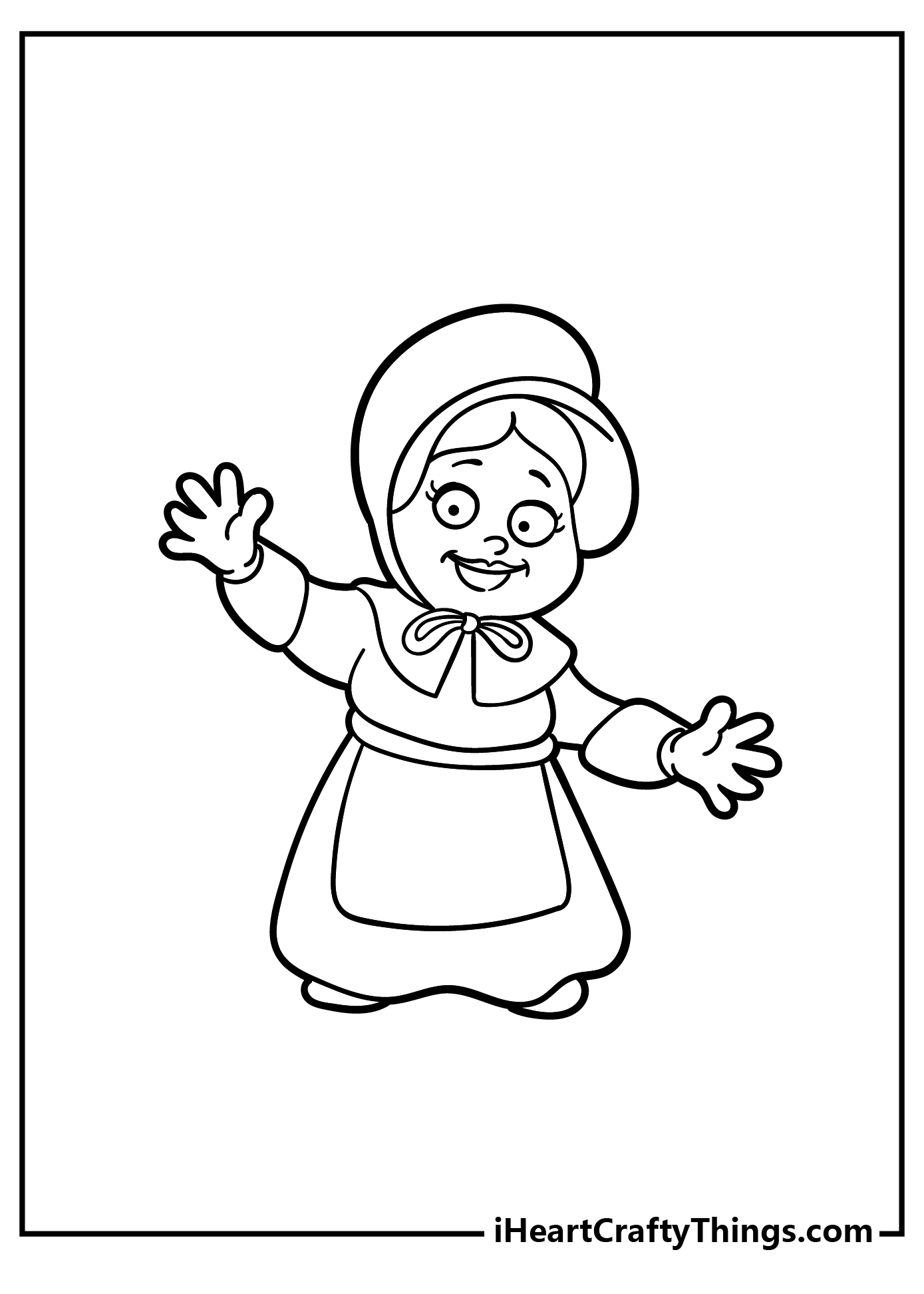 Pilgrim Coloring Pages for adults free printable