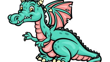 how to draw a cartoon dragon image
