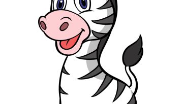 how to draw a cartoon zebra image