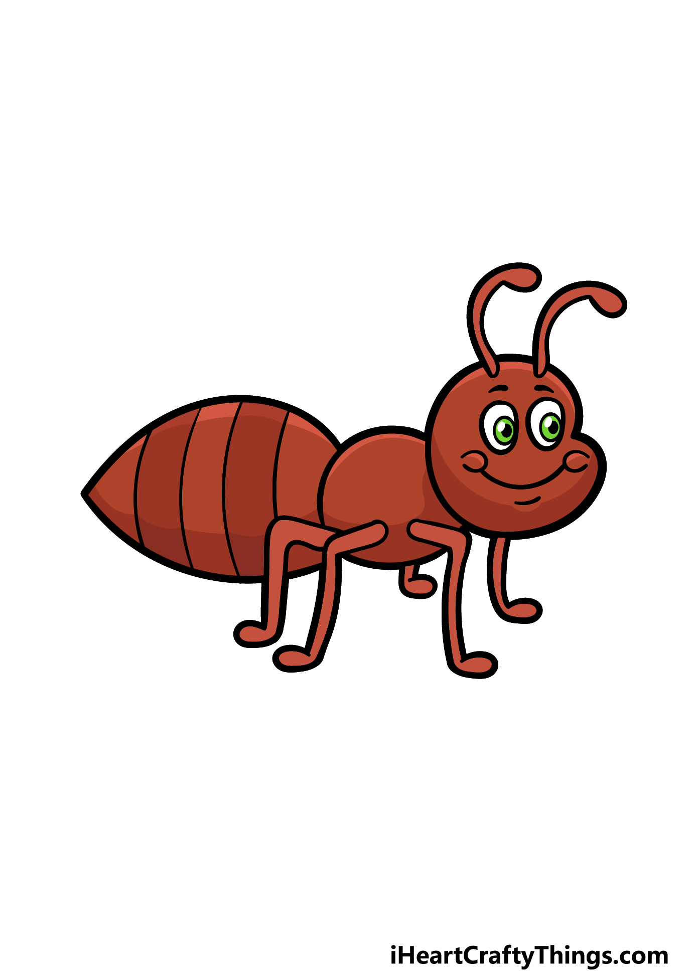 Cartoon Ant Drawing - How To Draw Cartoon Ant Step By Step!