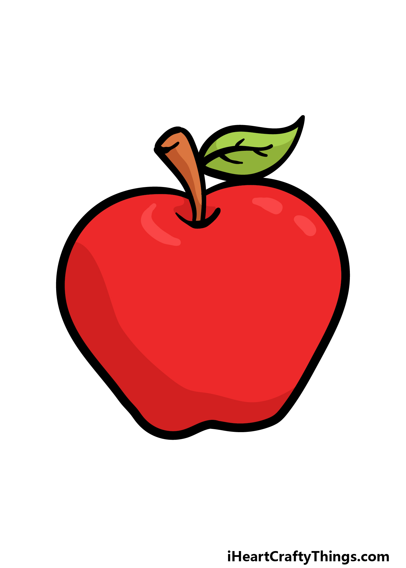 How to Draw an Apple in 8 Easy Steps (for Kids) - VerbNow