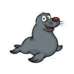 how to draw a cartoon seal image
