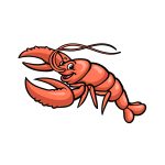 how to draw a cartoon lobster image