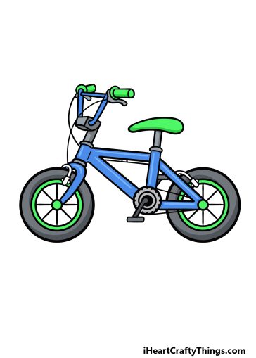 how to draw a cartoon bike image